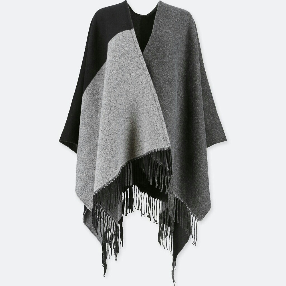 NWT Uniqlo Color Block 2 Way Stole